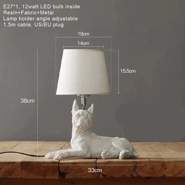 PawGlow | Elegant Bordlampe med Hundemotiv!