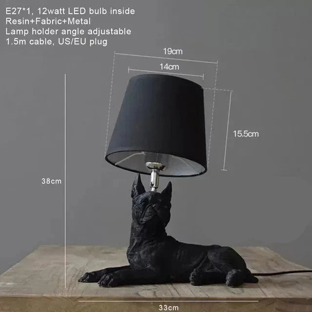 PawGlow | Elegant Bordlampe med Hundemotiv!