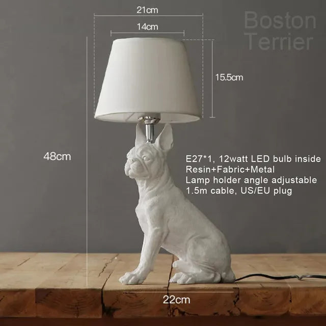 PawGlow | Elegant Bordlampe med Hundemotiv!