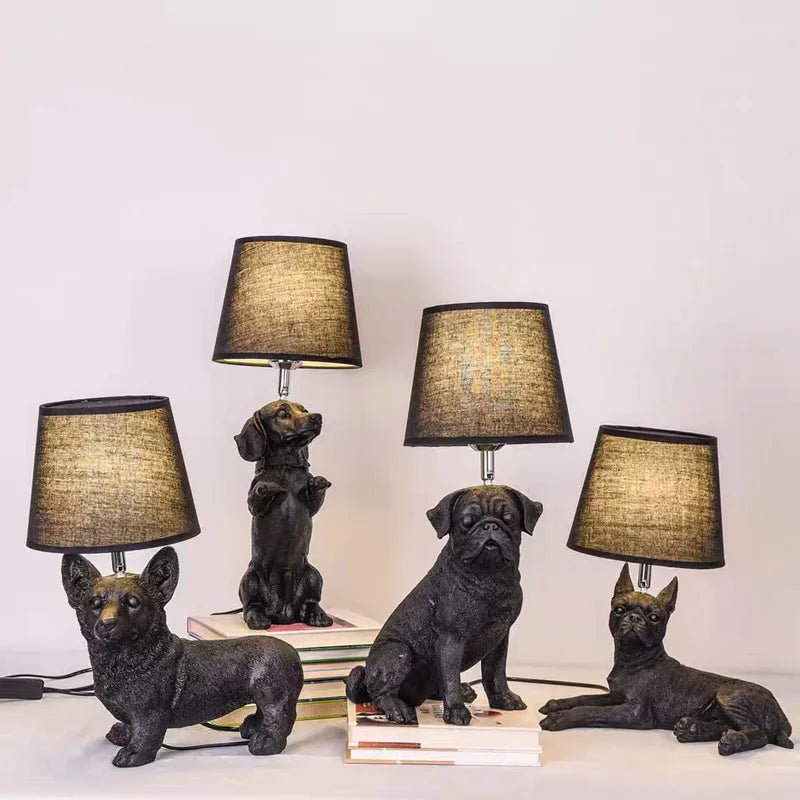 PawGlow | Elegant Bordlampe med Hundemotiv!
