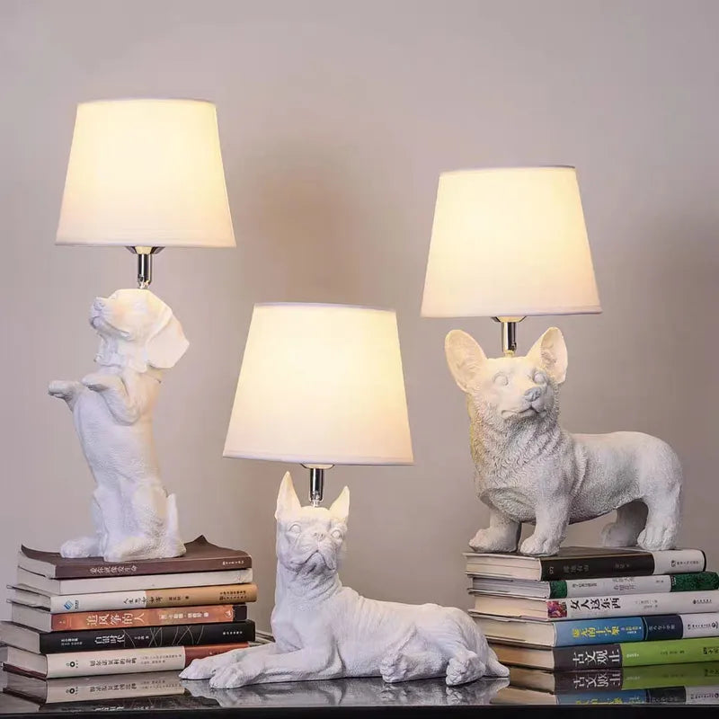 PawGlow | Elegant Bordlampe med Hundemotiv!
