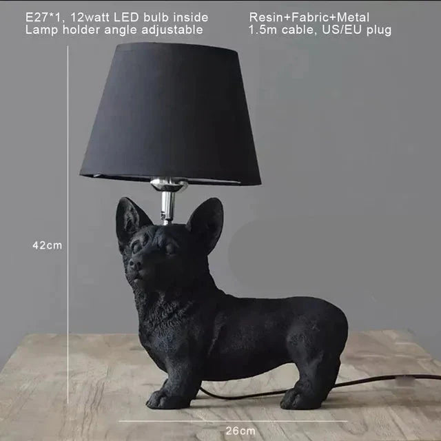 PawGlow | Elegant Bordlampe med Hundemotiv!