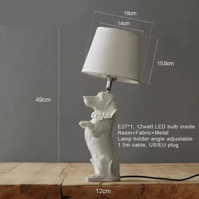 PawGlow | Elegant Bordlampe med Hundemotiv!
