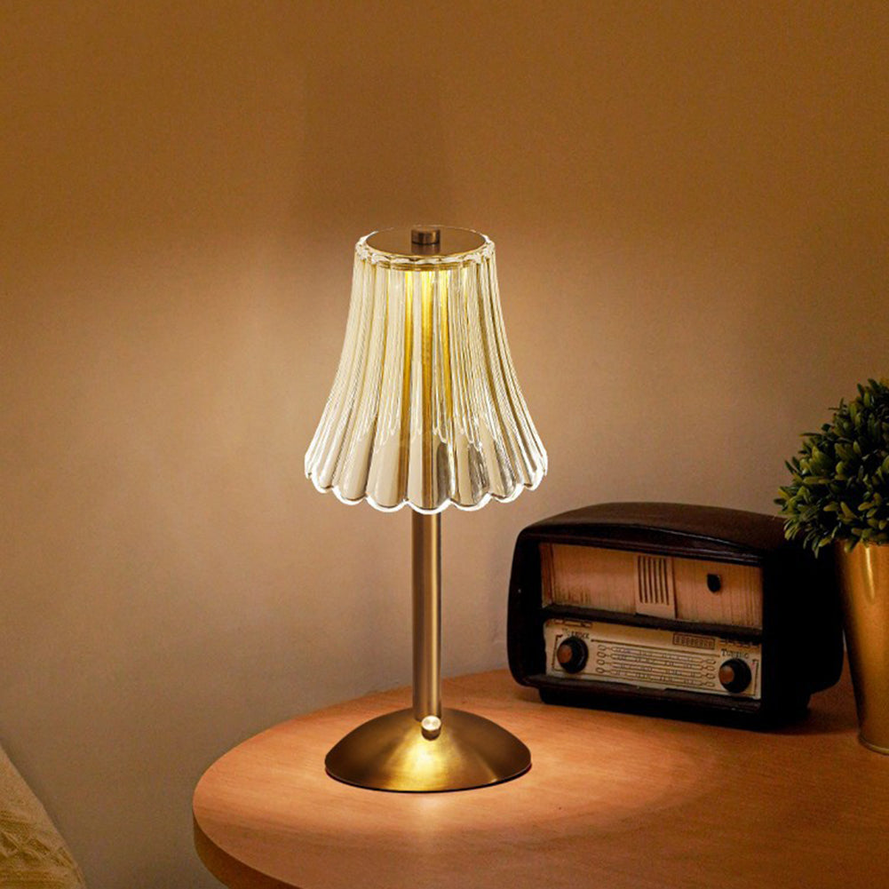 CrystalGlow | Tidløs Krystal Bordlampe!