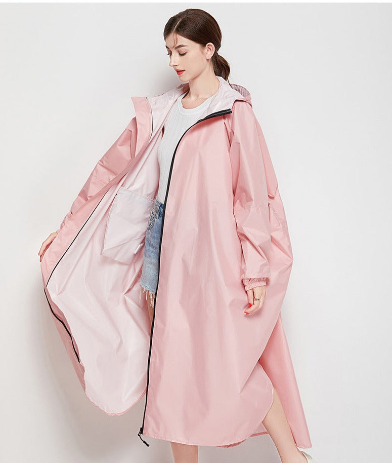 RainShield - Lang Regnponcho med Hætte