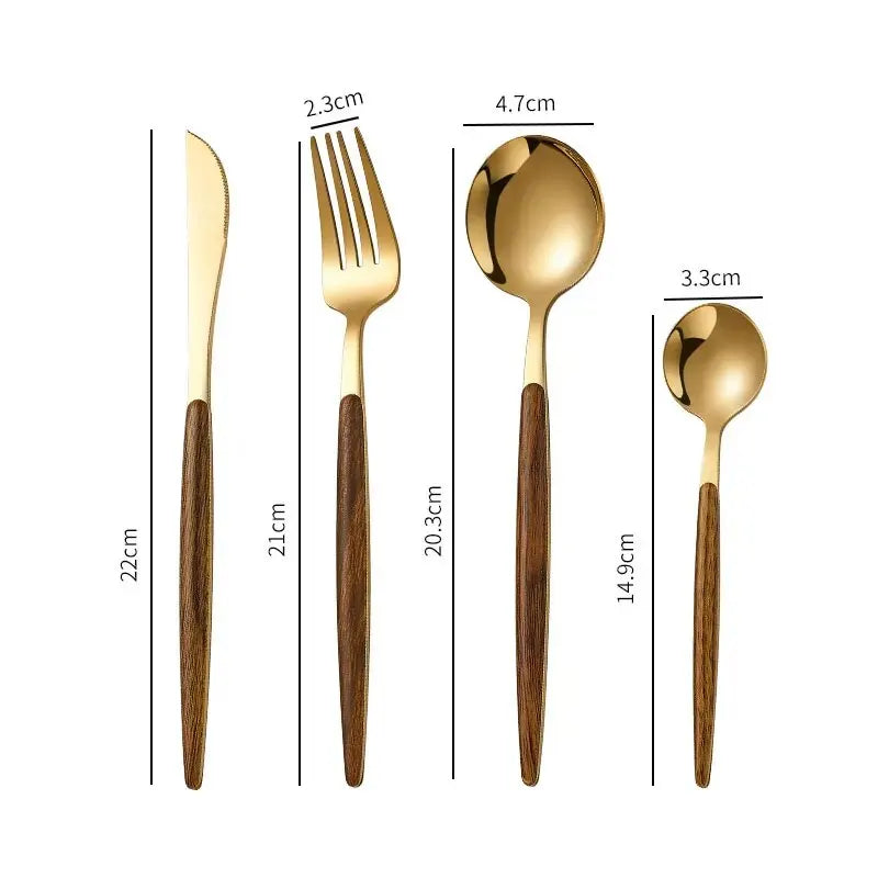 Goldora – Elegant Guld Bestiksæt