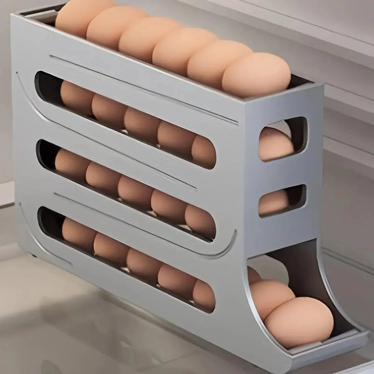 Glidegg – Glidende Æggeholder til Køleskab
