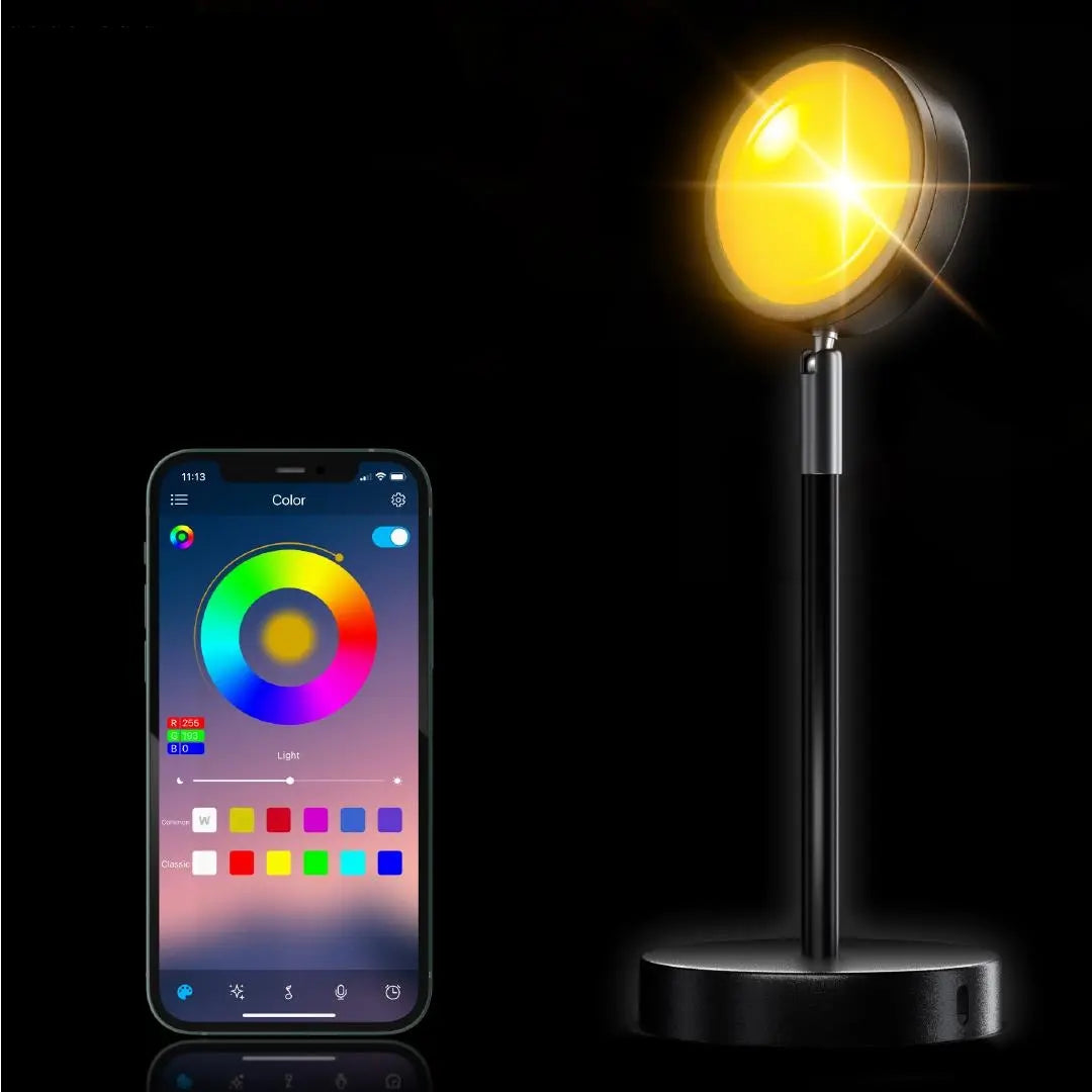 SunsetGlow | LED Solnedgangslys Projektionslampe!