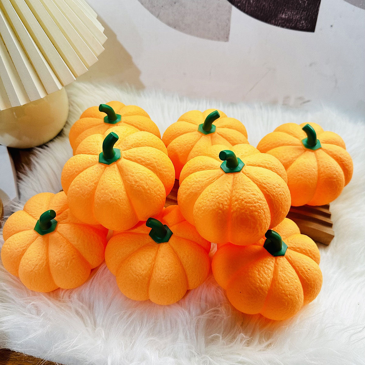 Pumpea - Kreativt Græskar-Natlys | 3-Pak 🎃✨