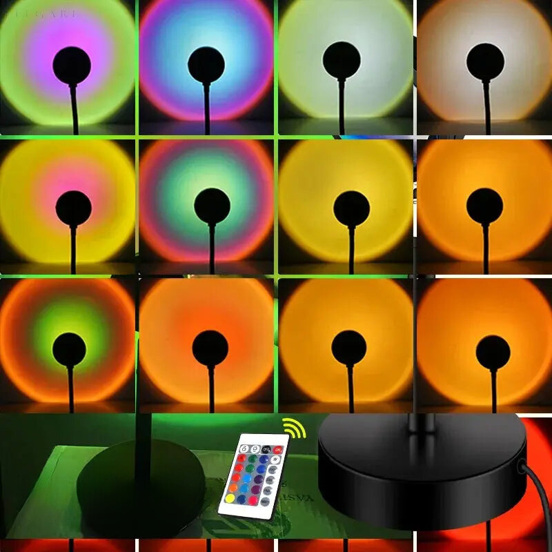SunsetGlow | LED Solnedgangslys Projektionslampe!