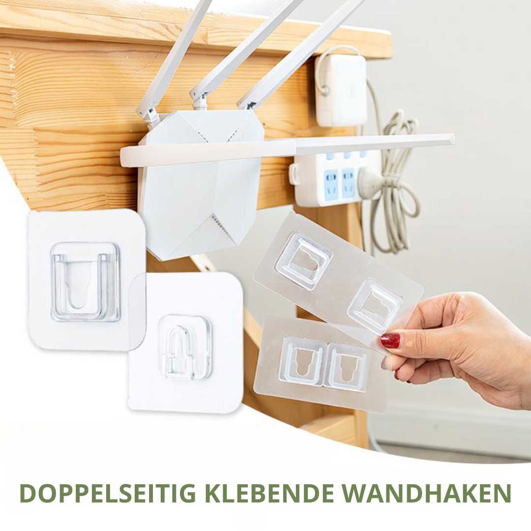 GripHook | Dobbeltklæbende Vægkroge (5/10/20 stk.)