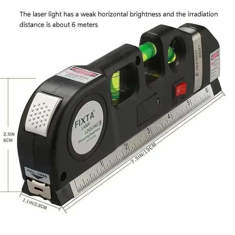 PrecisionLine | Multifunktionel Laser-Nivelleringsenhed med 3 Linjetilstande!