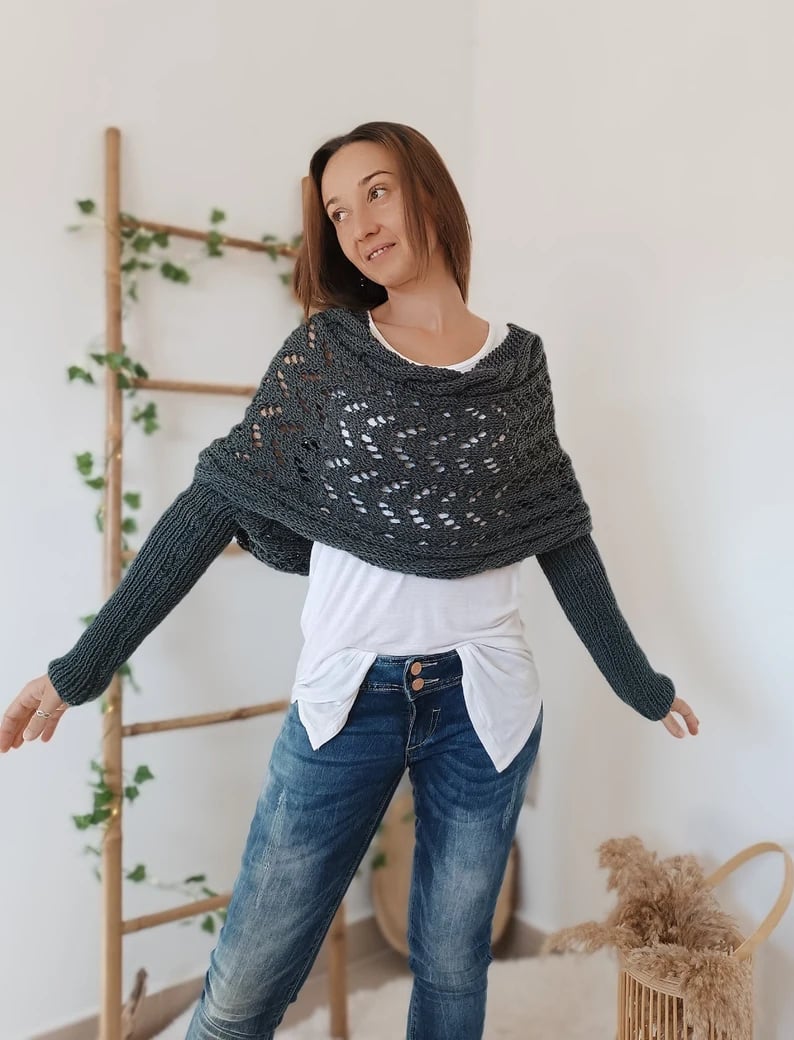 Liliana™ | Komfortabelt strikket tørklæde!
