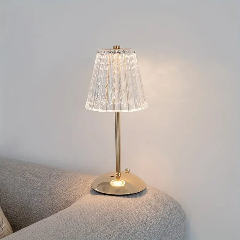 CrystalLuxe  | Moderne og Luksuskrystal Bordlampe!