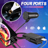 PowerHub | Oplader med 4 porte – Hurtig & Effektiv Opladning!