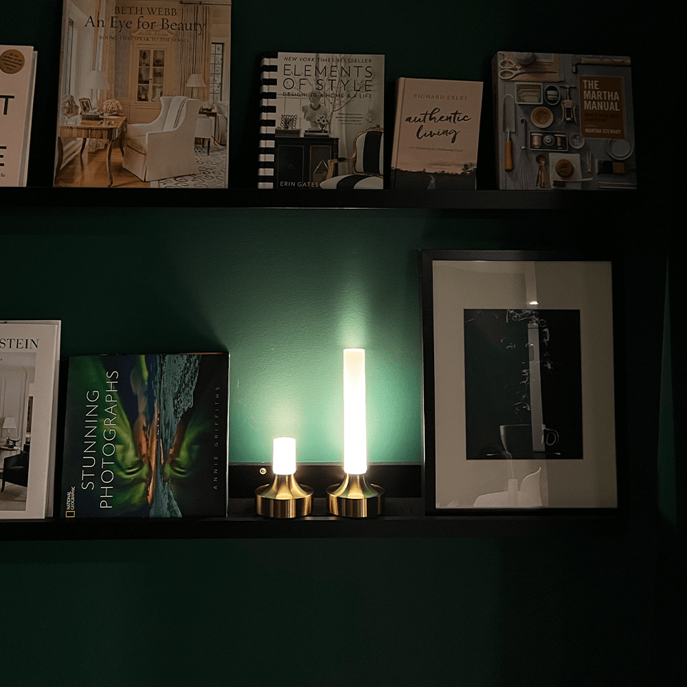 GlowForge | Elegant Messing Bordlampe