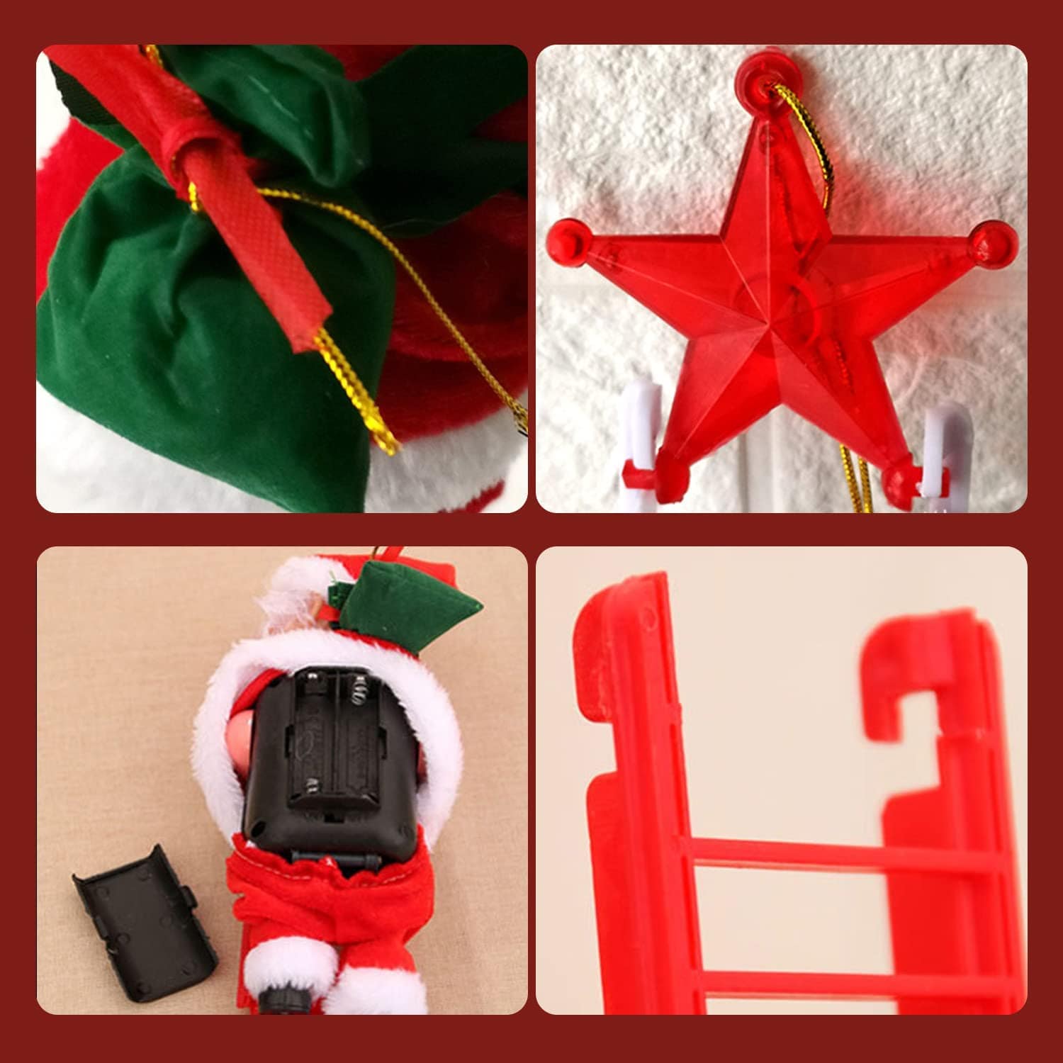 SantaClimb | Climbing Santa Decorative Figure 🎅🎄