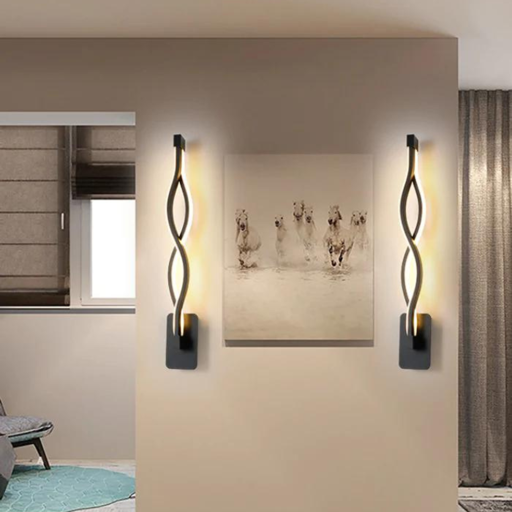 Illumina | Elegant Twistet Væglampe