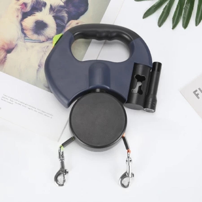 LumiLeash | Dobbelt hundesnor med lys!